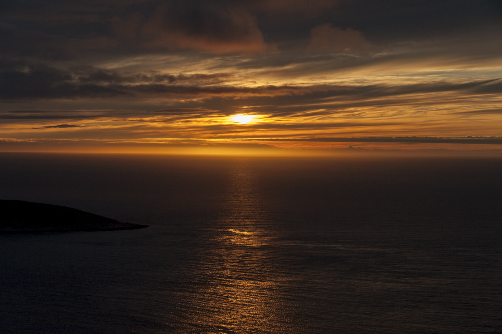 Sonnenuntergang am Nordkapp