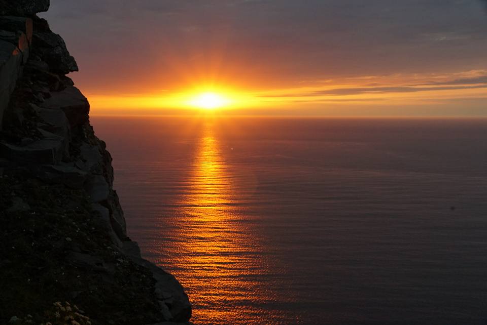 Sonnenuntergang am Nordkapp