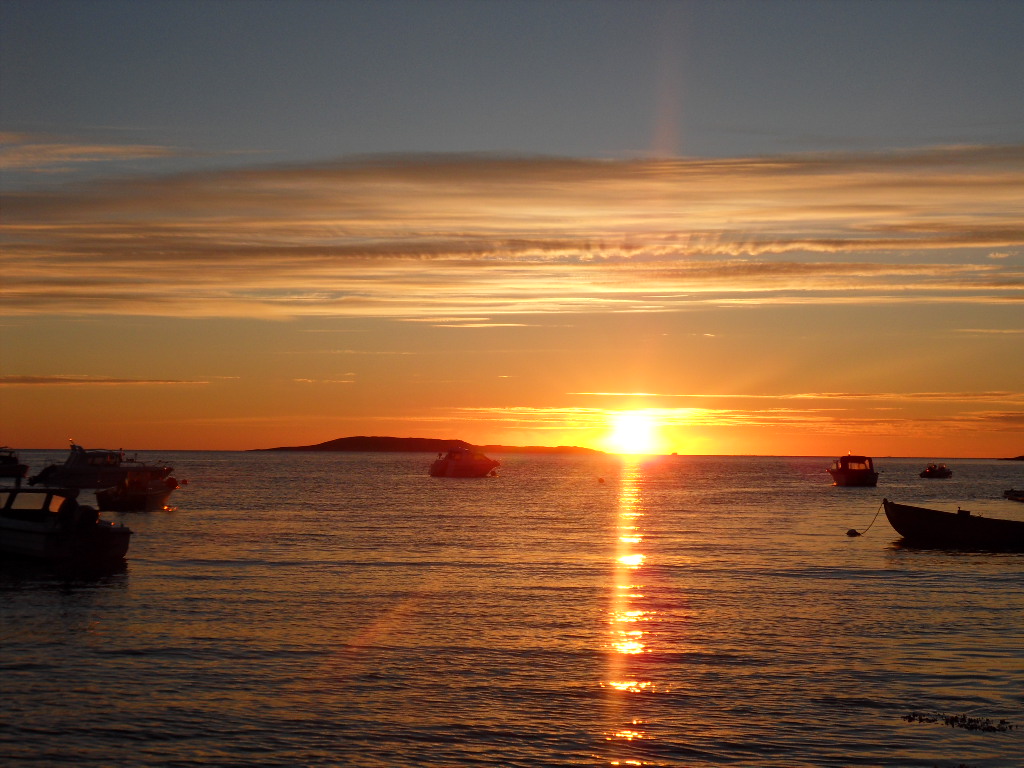 Sonnenuntergang am Nordmeer.