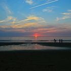 Sonnenuntergang am Nordseestrand