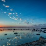 Sonnenuntergang am Nordstrand von Visby, Gotland