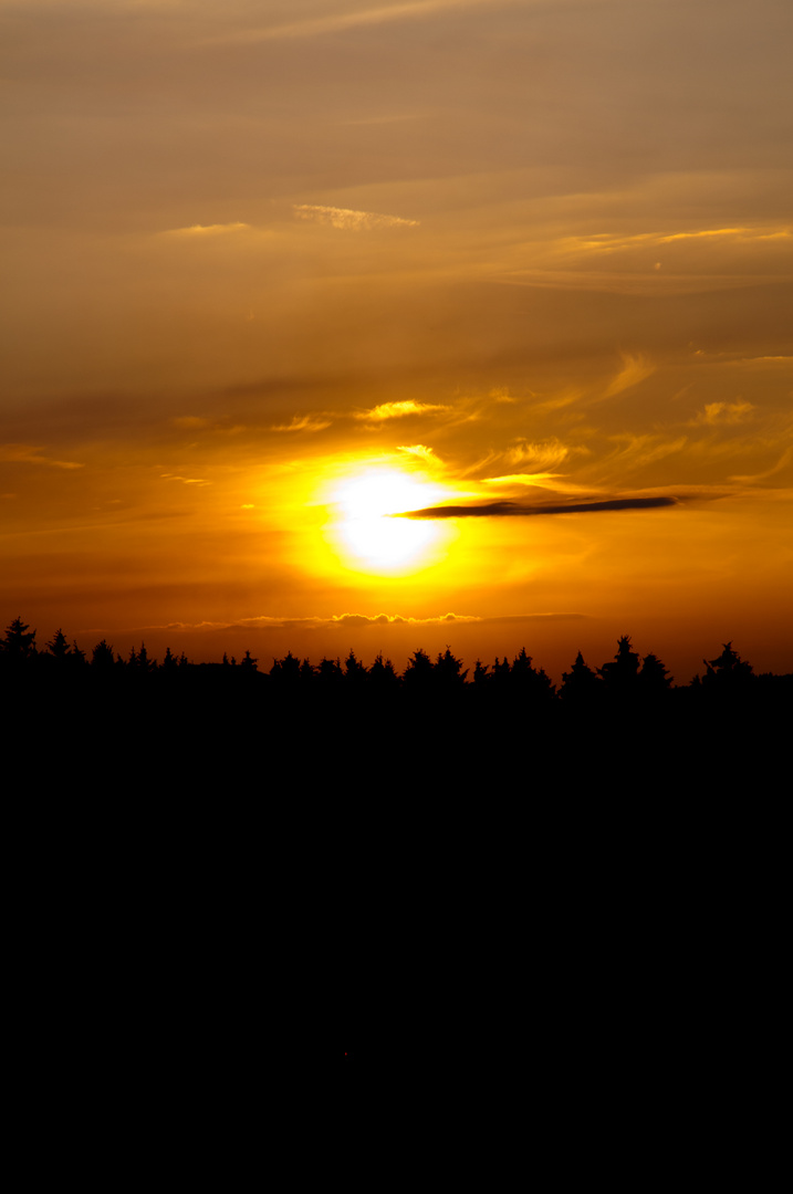 sonnenuntergang am nürburgring