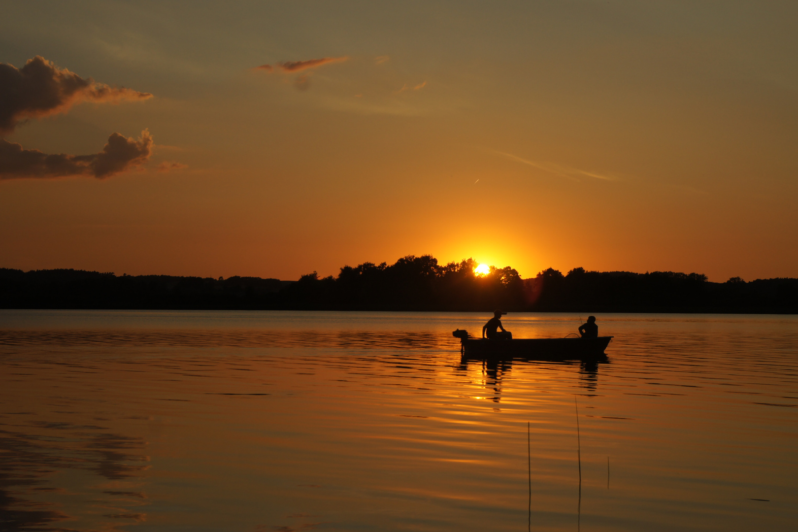 Sonnenuntergang am Oberuckersee