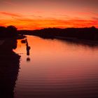 Sonnenuntergang am Oder/Havel Kanal