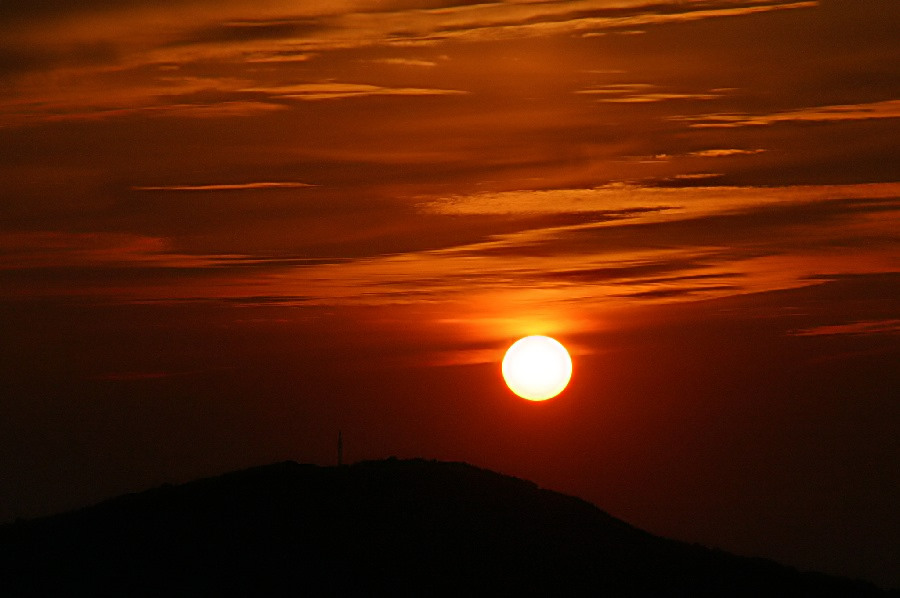 Sonnenuntergang am Oechsenberg