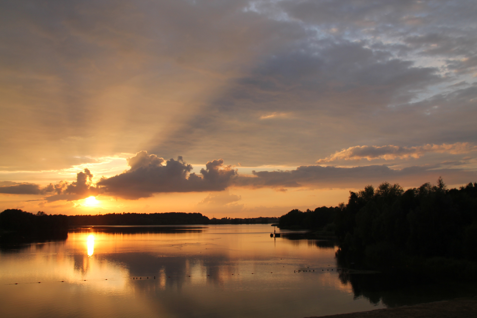 Sonnenuntergang am Offlumer 2