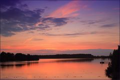 Sonnenuntergang am Offlumer See