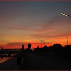 Sonnenuntergang am Oldenburger Hafen