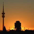 Sonnenuntergang am Olympiapark - tramonto a Monaco