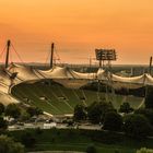 Sonnenuntergang am Olympiastadion