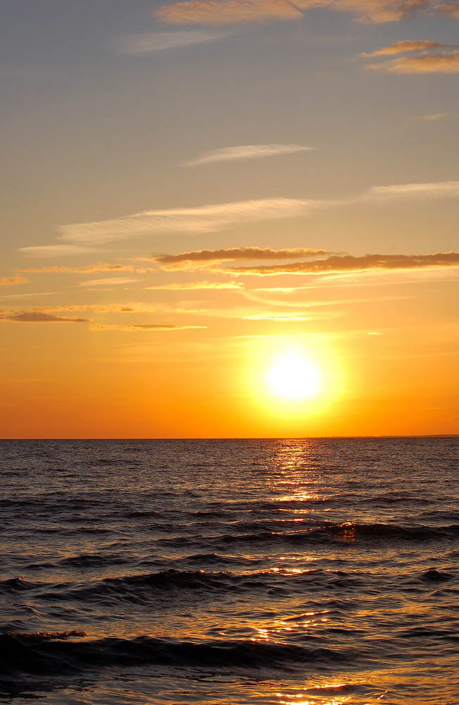 Sonnenuntergang am Ontario See