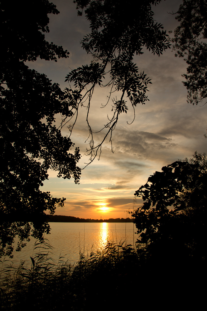 Sonnenuntergang am Ostorfer See