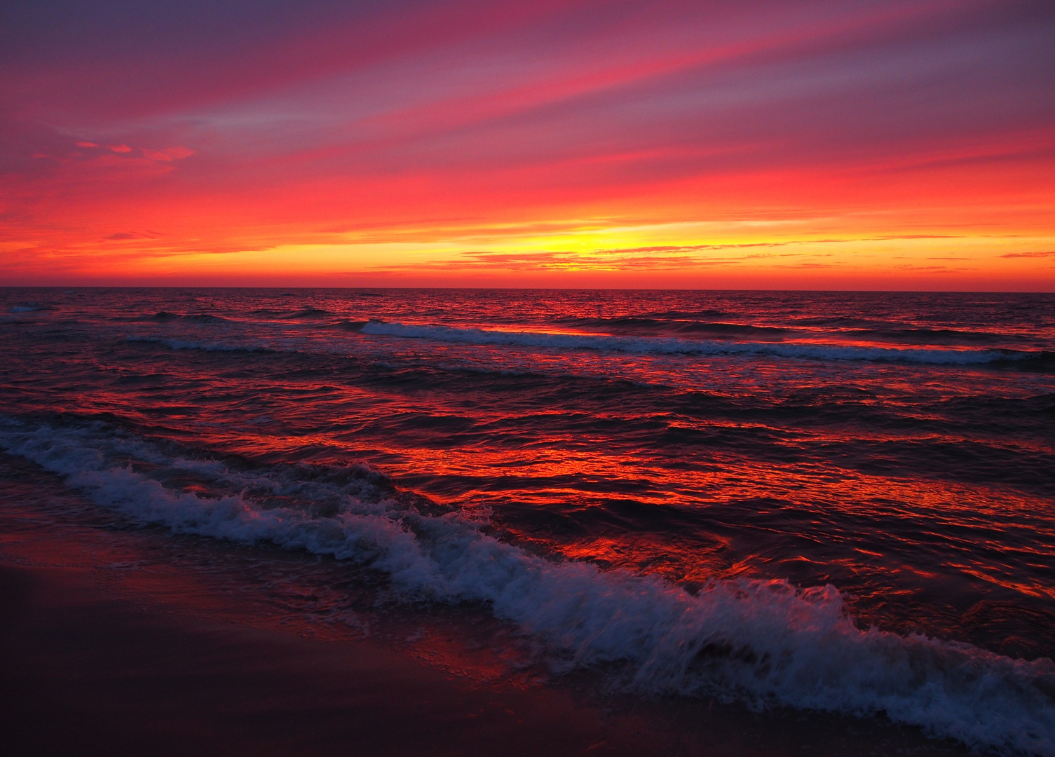 Sonnenuntergang am Ostsee