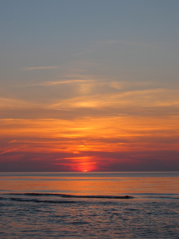 Sonnenuntergang am Ostseestrand