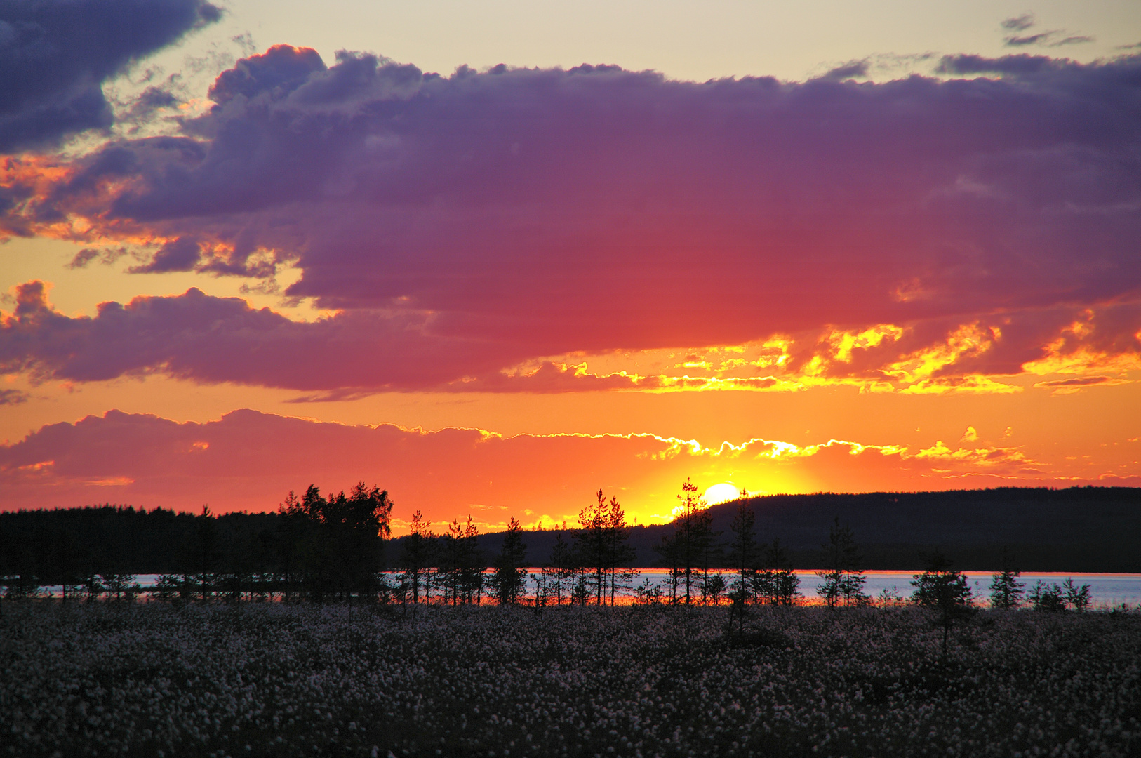 Sonnenuntergang am Pankajärvi 2