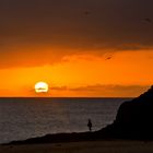 Sonnenuntergang am Papagayo Srand