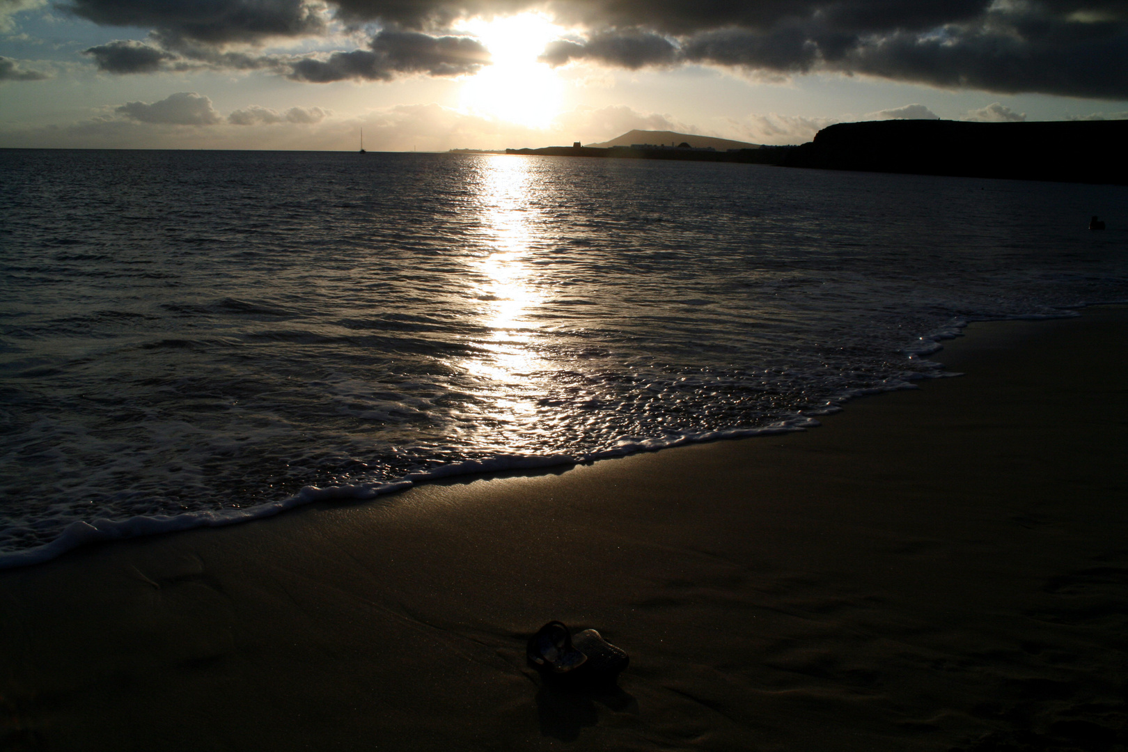 Sonnenuntergang am Papagayostrand Lanzarote