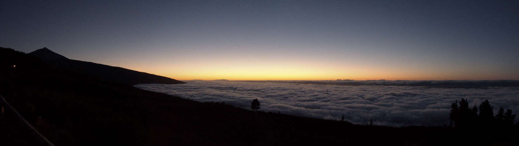 Sonnenuntergang am Parador de la Rosa (Teneriffa)