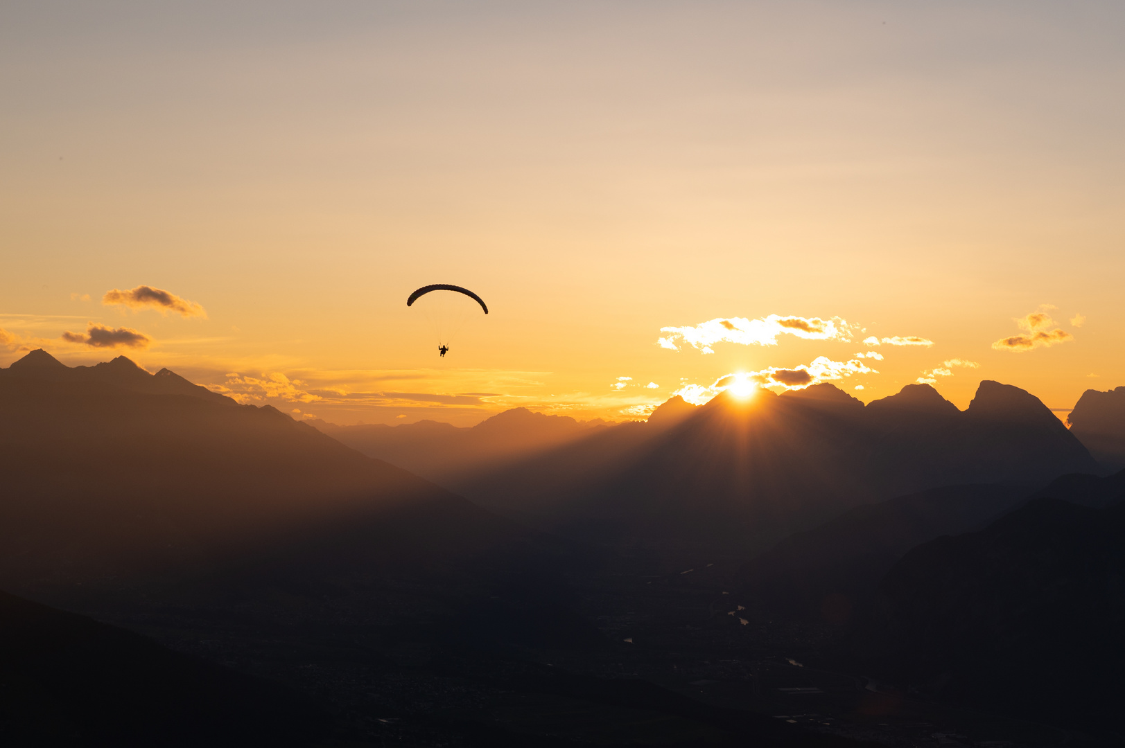 Sonnenuntergang am Patcherkofel/Innsbruck