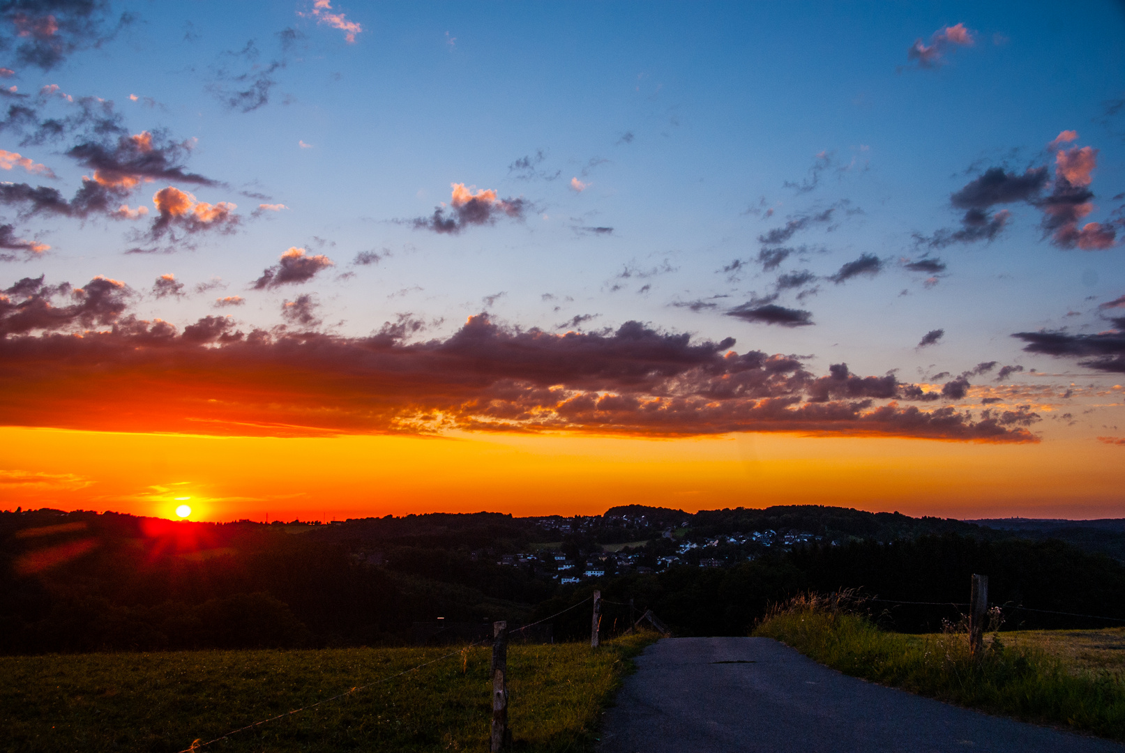 Sonnenuntergang am Petersberg