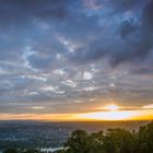 Sonnenuntergang am Petersberg im Siebengebirge