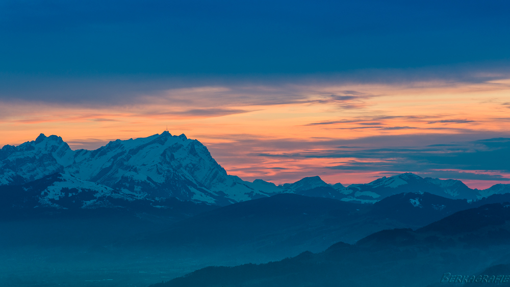 Sonnenuntergang am Pfänder