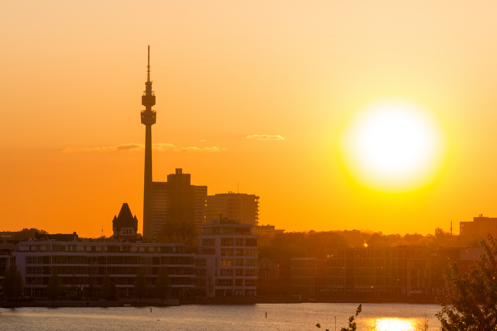 Sonnenuntergang am Phoenixsee