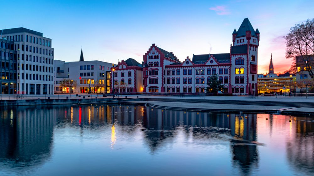 Sonnenuntergang am Phönixsee