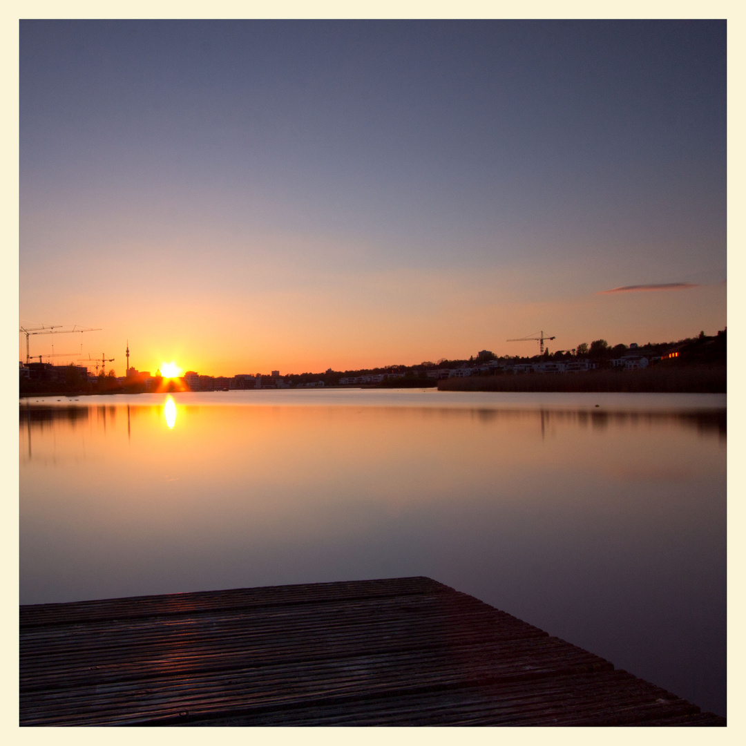 Sonnenuntergang am Phönixsee