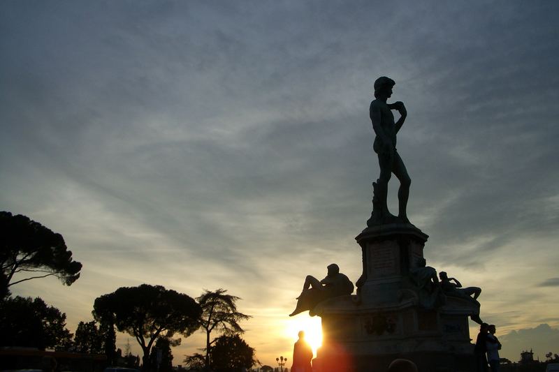 Sonnenuntergang am Piazzale Michelangelo