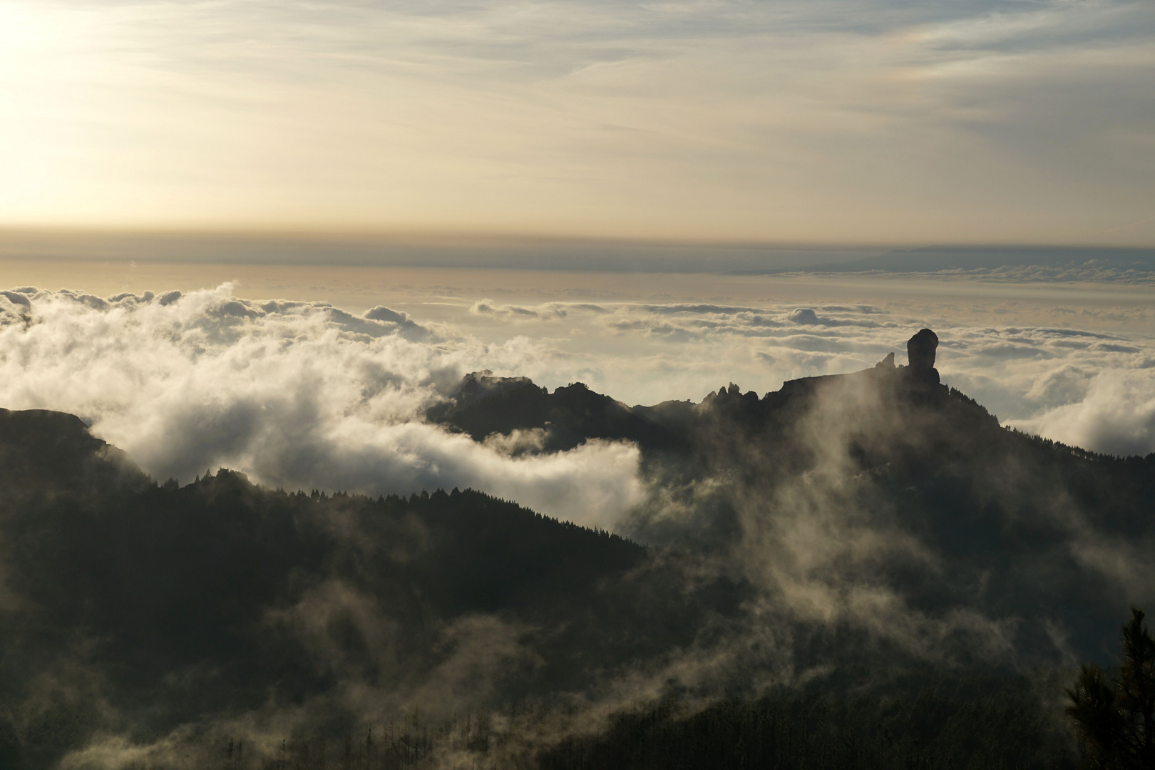 Sonnenuntergang am Pico de las Nieves