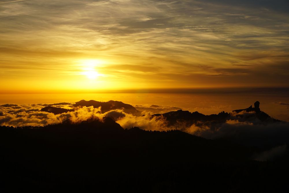 Sonnenuntergang am Pico de las Nieves
