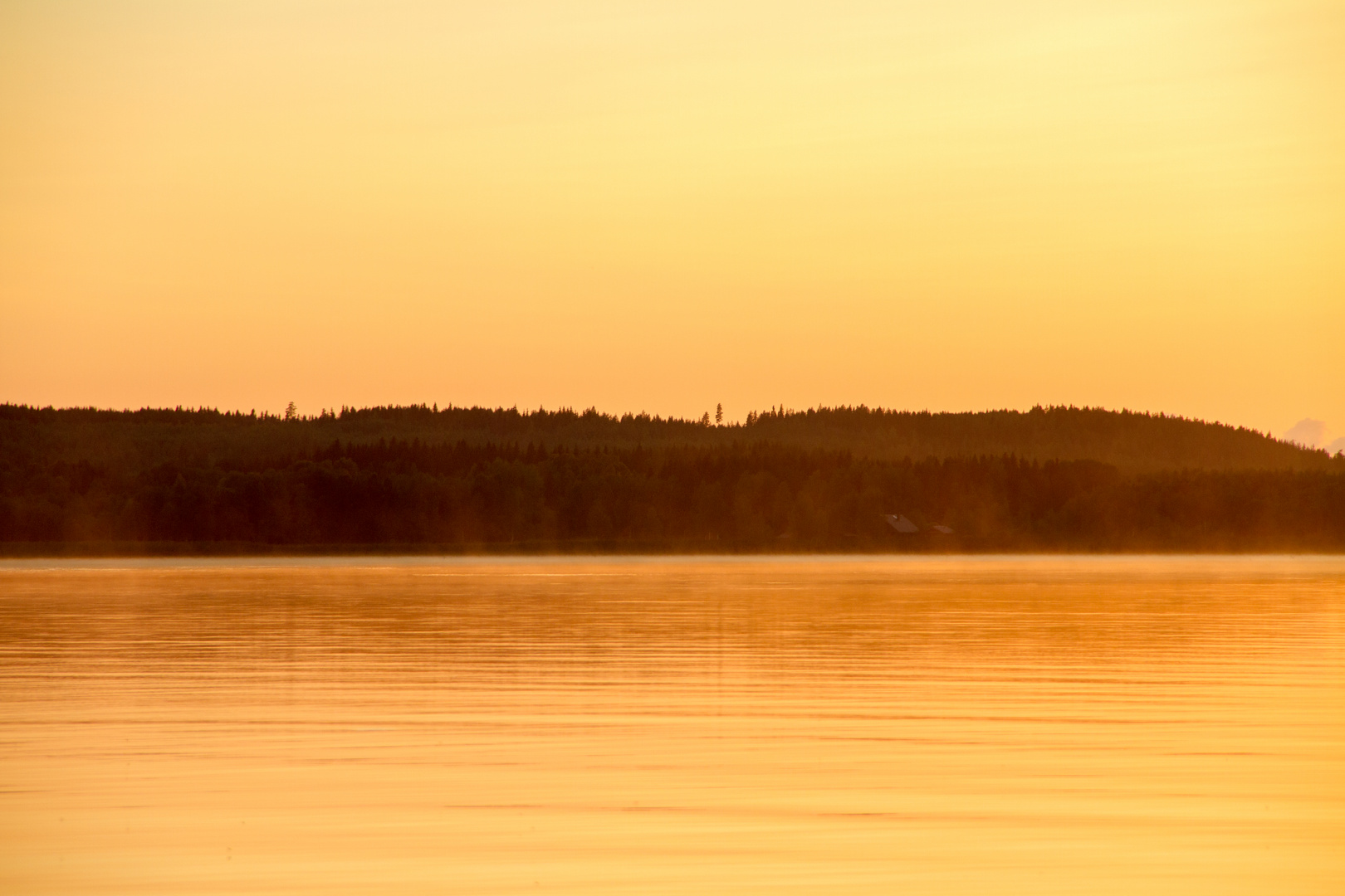 Sonnenuntergang am Pielinnsee