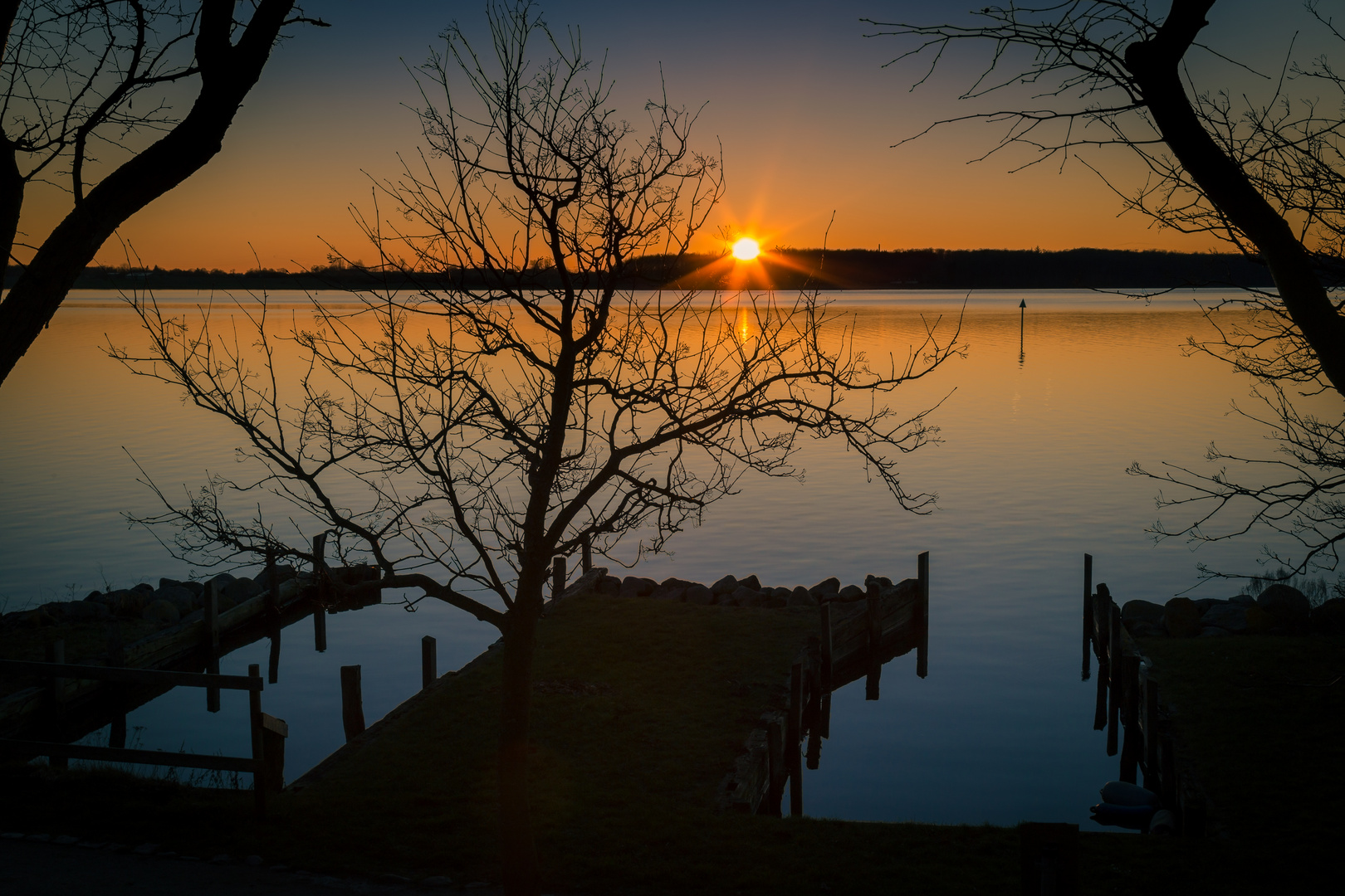 Sonnenuntergang am Pier