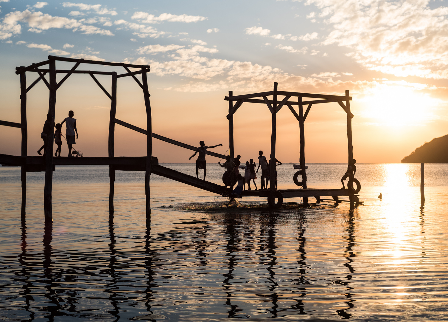 Sonnenuntergang am Pier