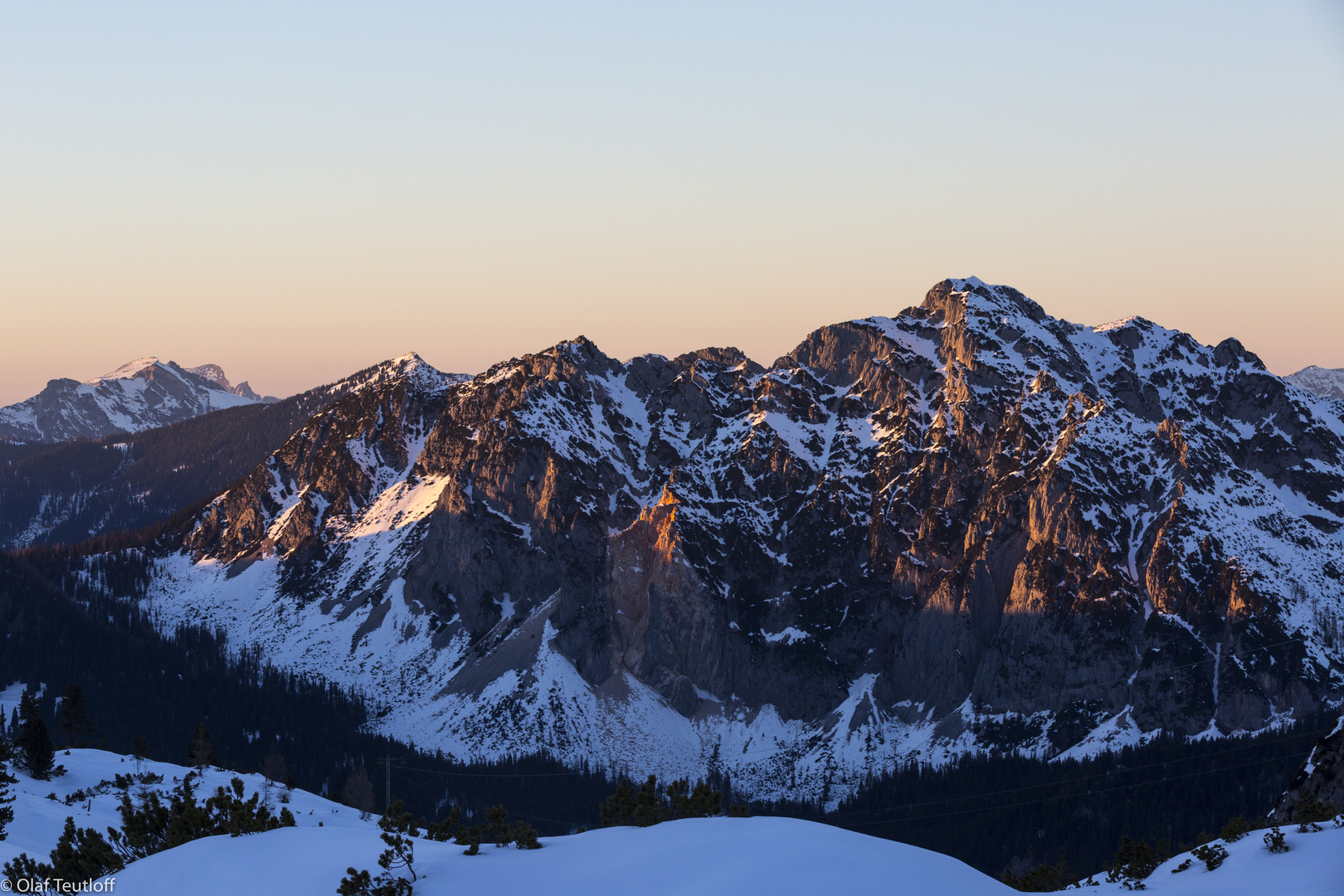 Sonnenuntergang am Plassen