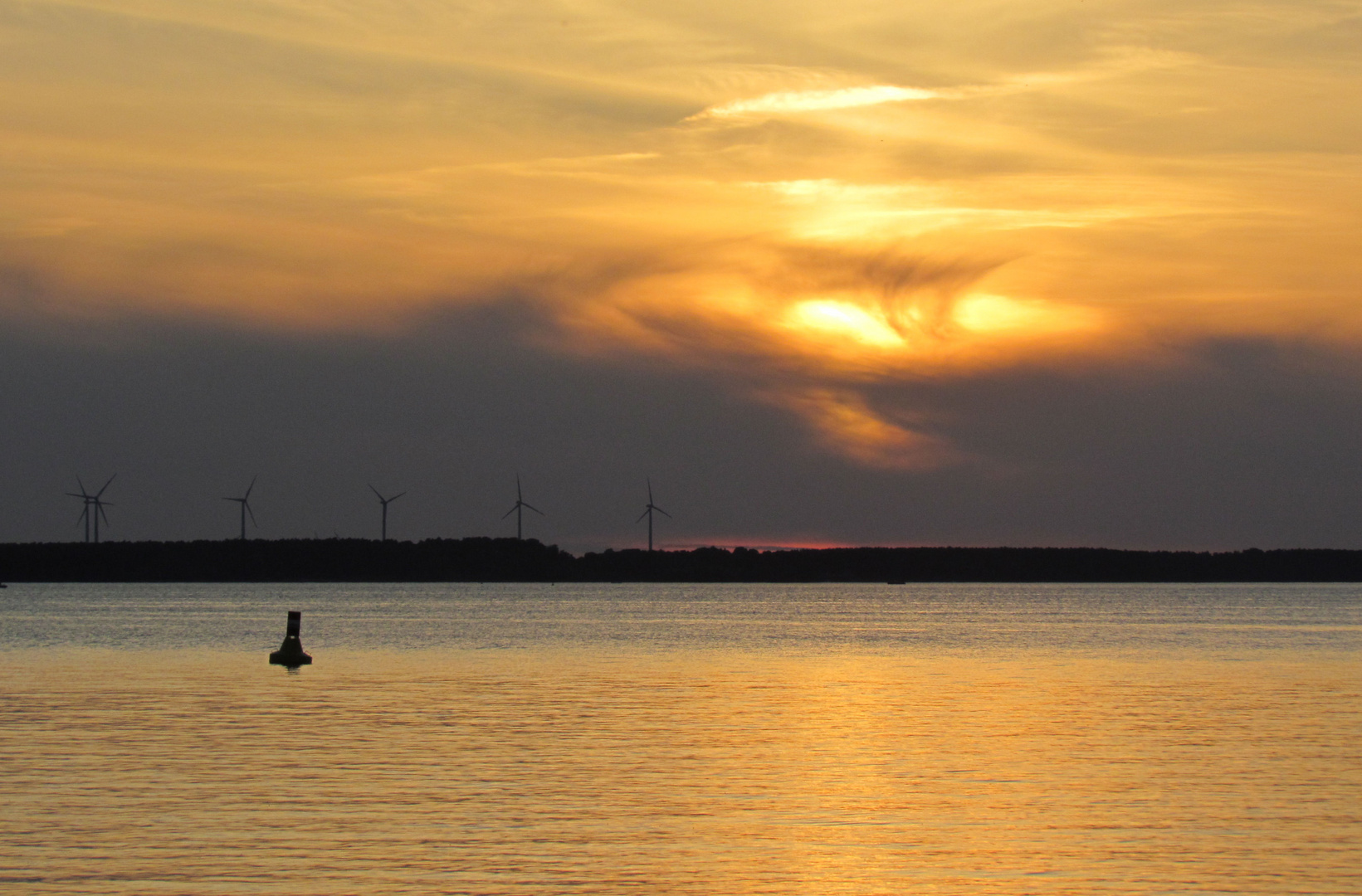 Sonnenuntergang am Plauer See