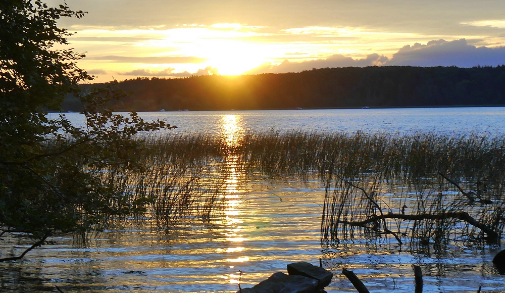 Sonnenuntergang am Plauer See