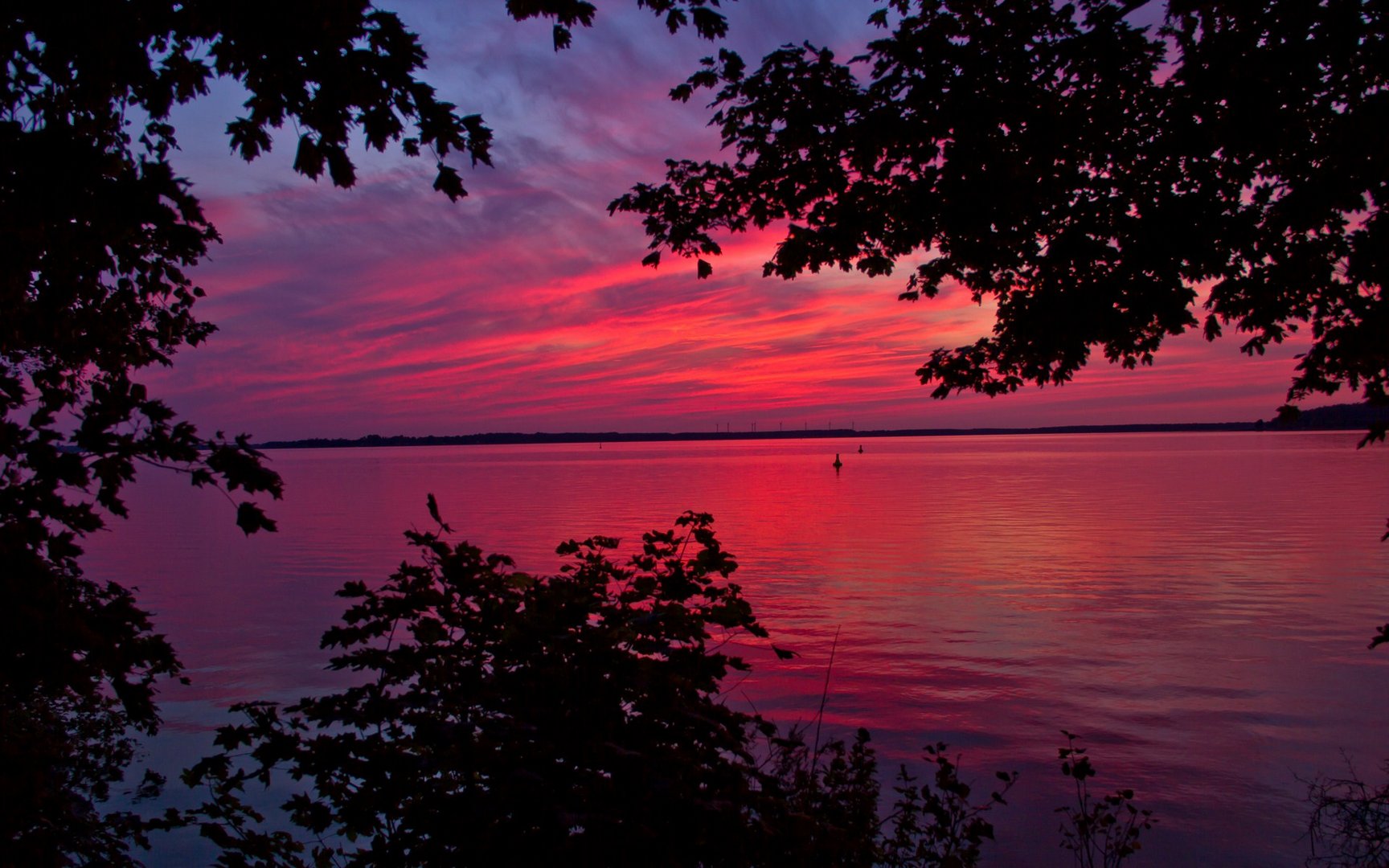 Sonnenuntergang am Plauer See