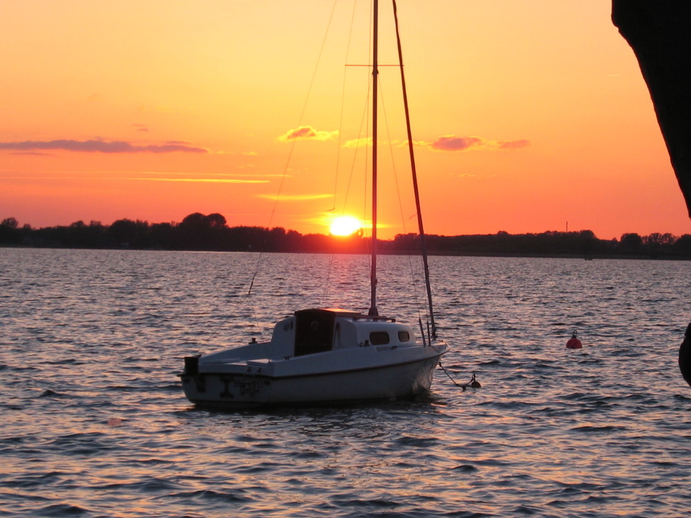 Sonnenuntergang am Plauer-See (Mecklenburg-Vorpommern)