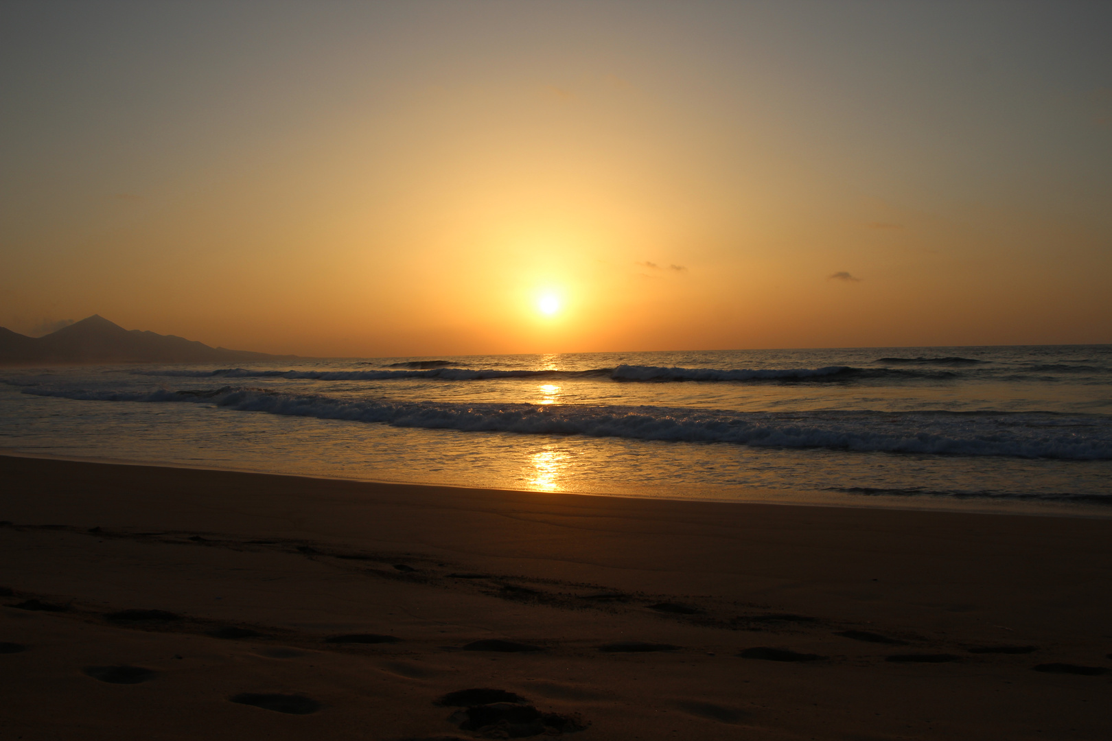 Sonnenuntergang am Playa de Cofete ... ´12