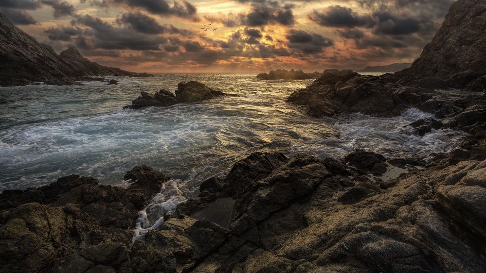 Sonnenuntergang am Playa del Amor