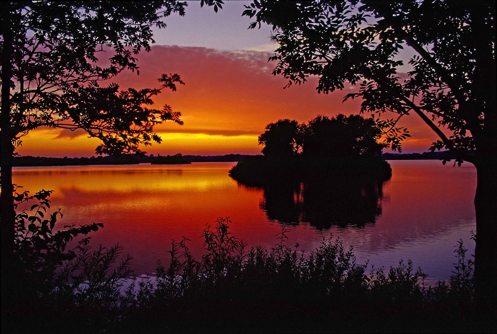 Sonnenuntergang am Plöner See