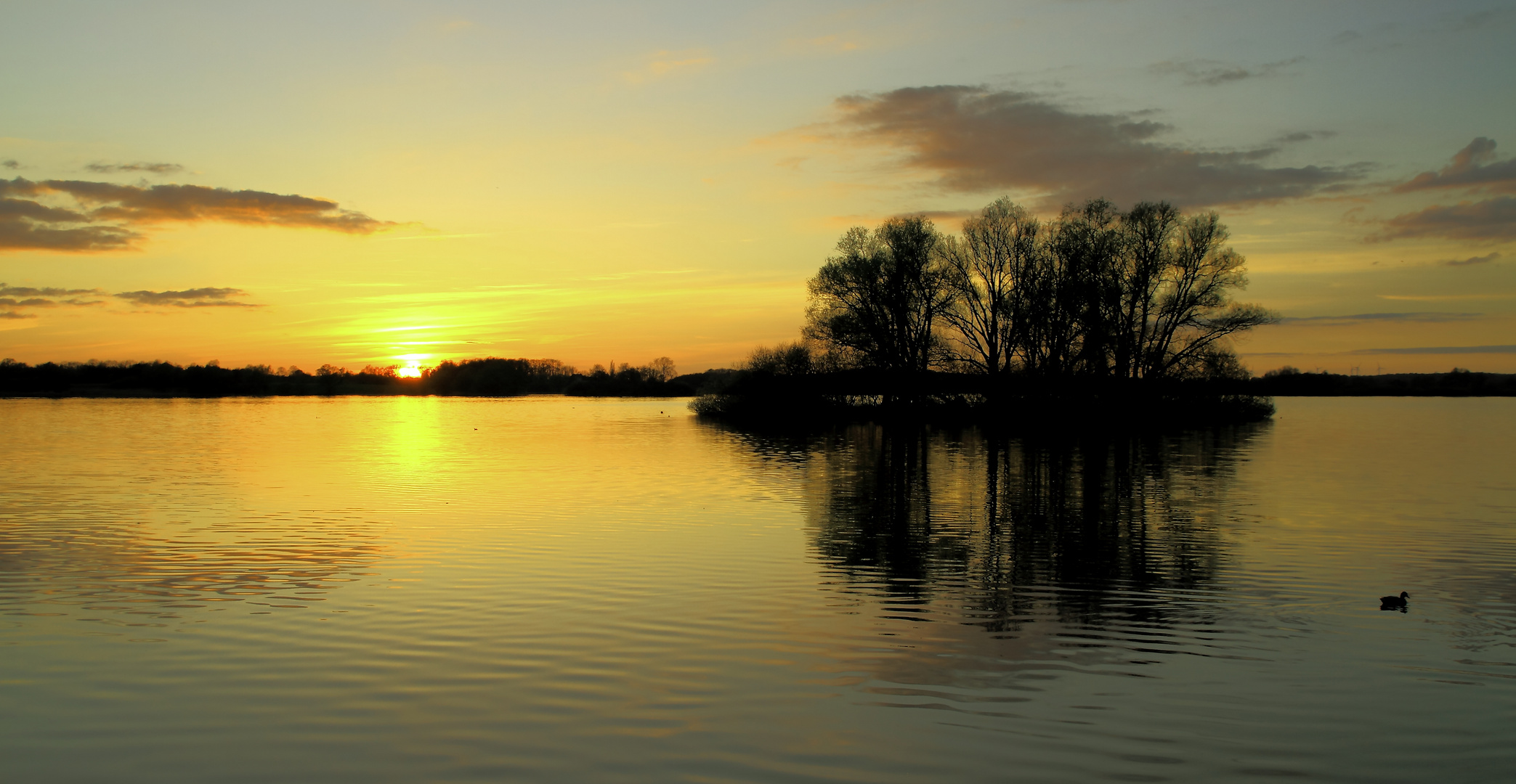 Sonnenuntergang am Plöner See