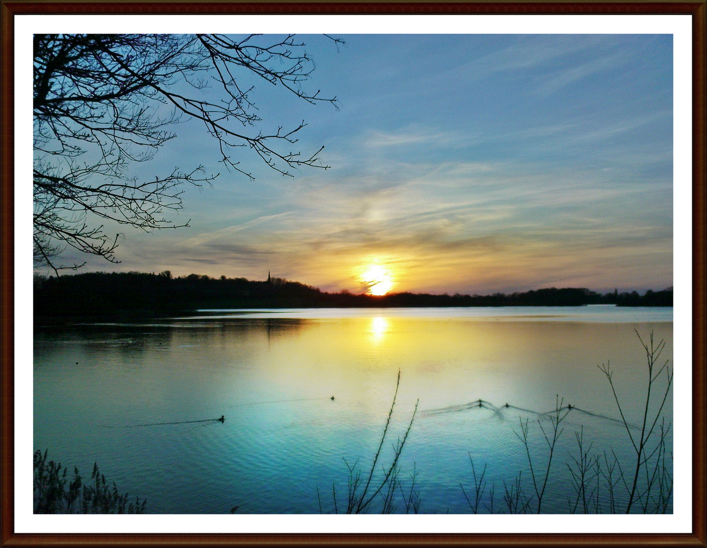 Sonnenuntergang am Plöner See