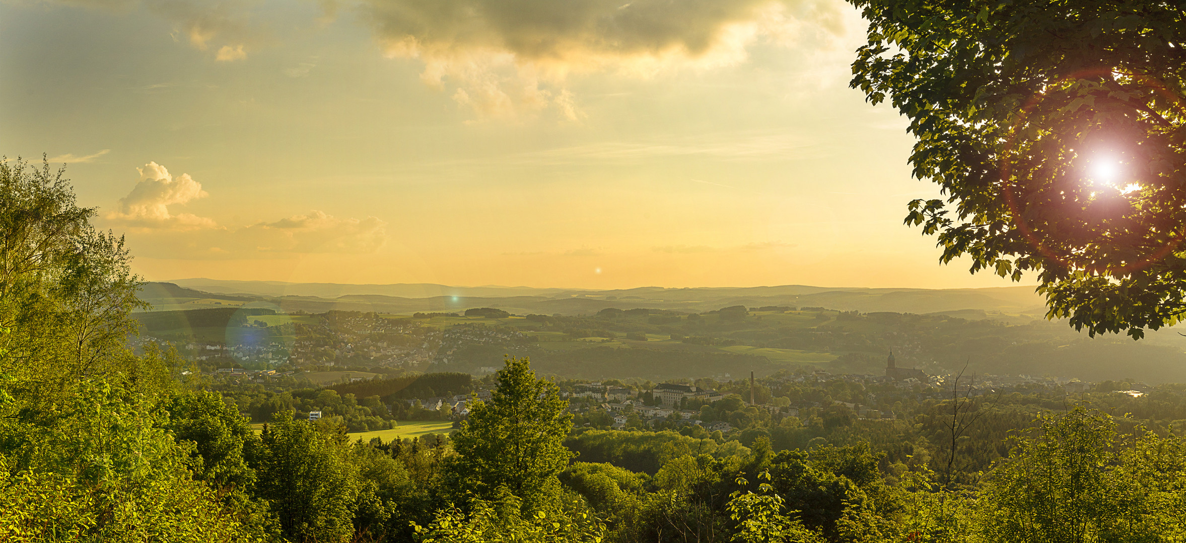 Sonnenuntergang am Pöhlberg