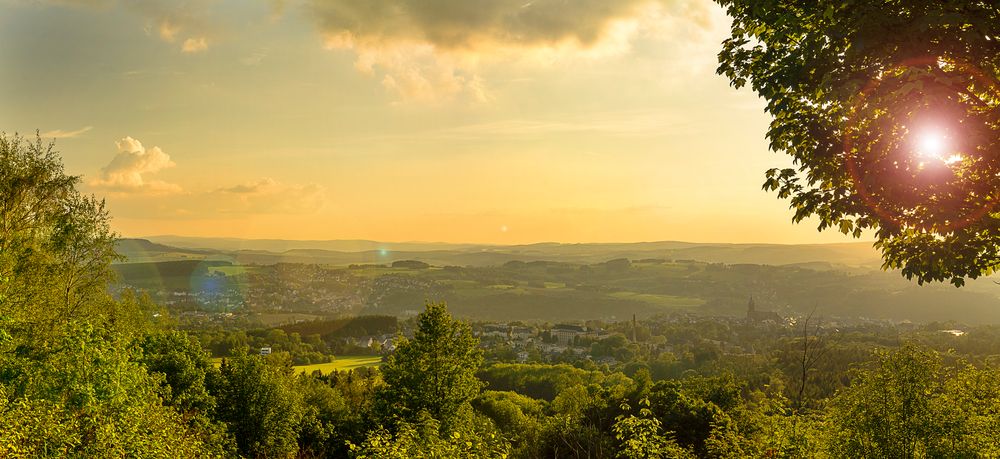 Sonnenuntergang am Pöhlberg