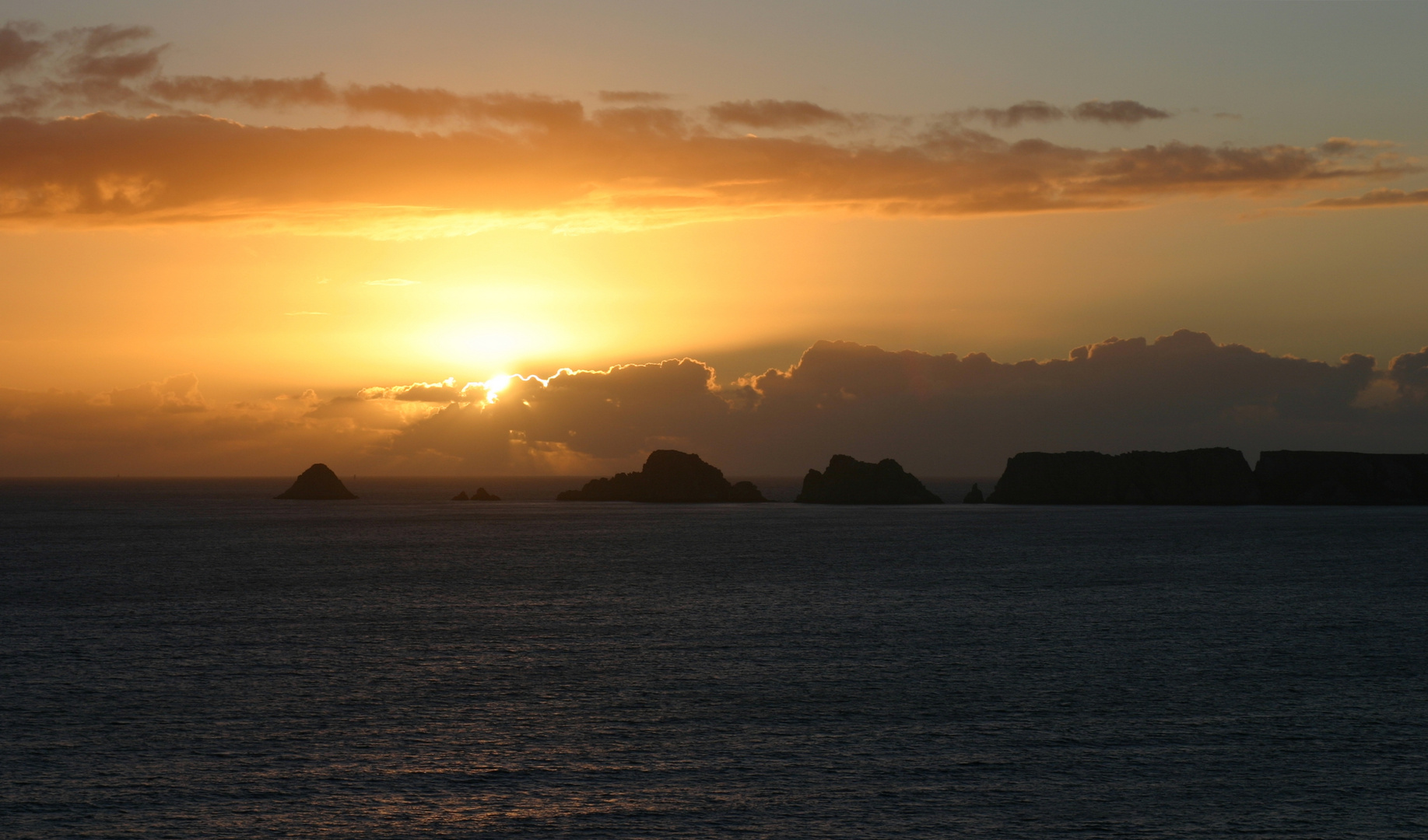 Sonnenuntergang am Pointe de Dinan