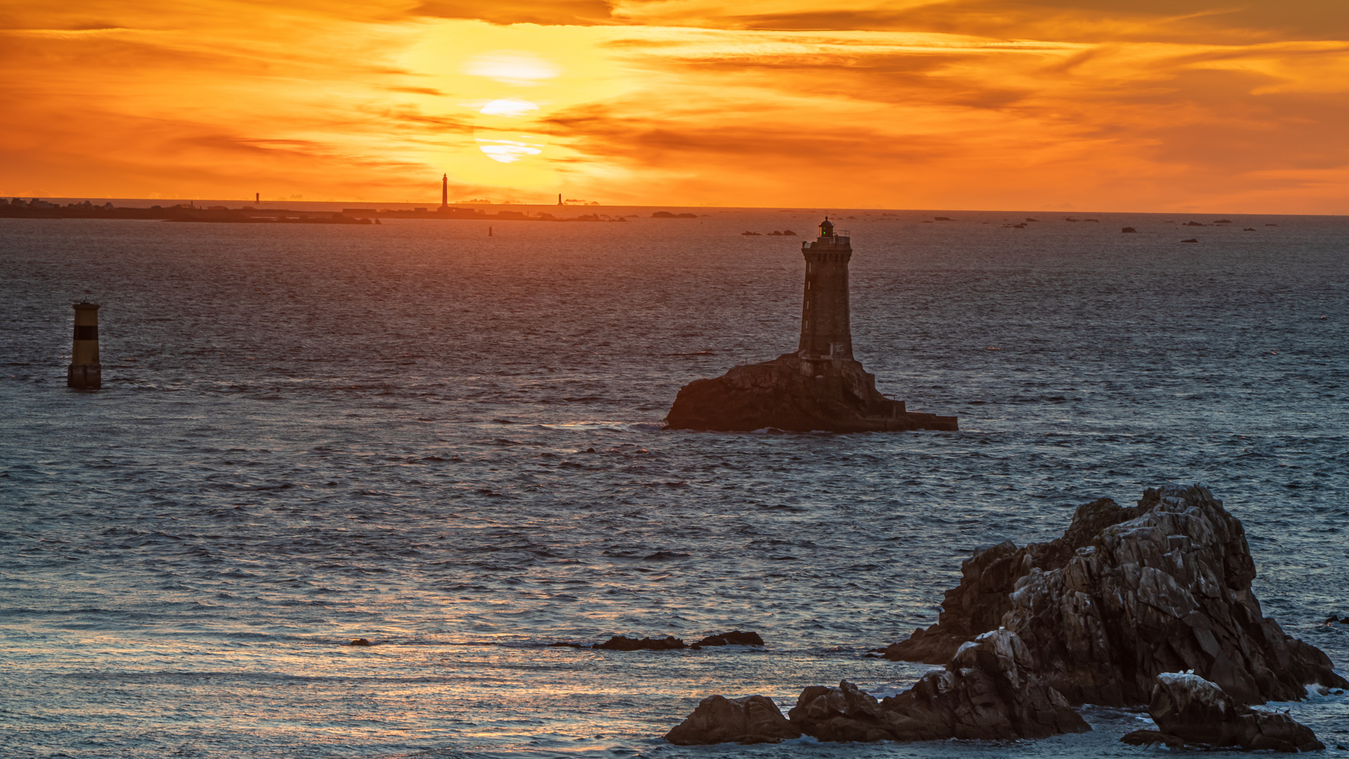 Sonnenuntergang am Pointe du Raz (1)