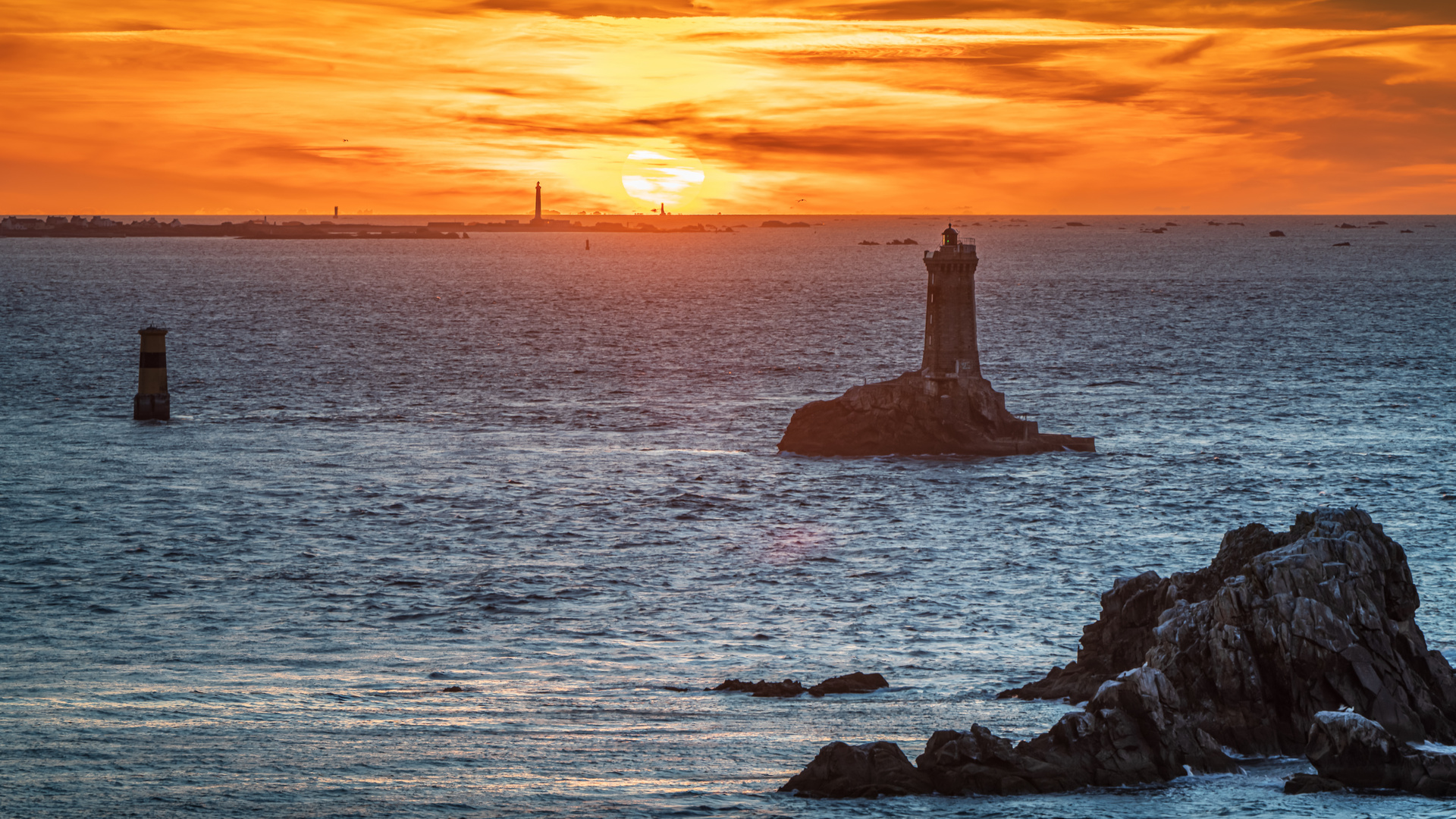 Sonnenuntergang am Pointe du Raz (2)